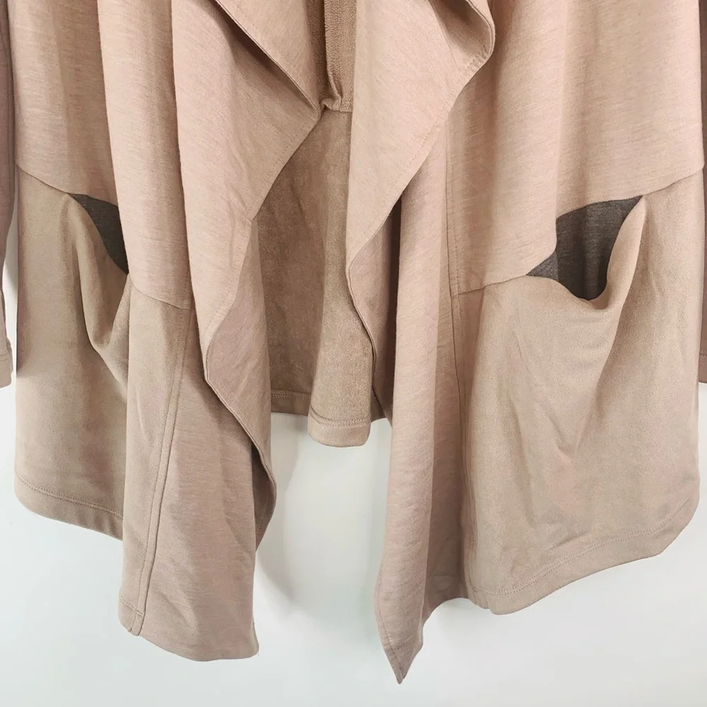 Logo by Lori Goldstein Lounge Dusty Pink Flowy Cardigan Size XXS - Picture 3 of 7